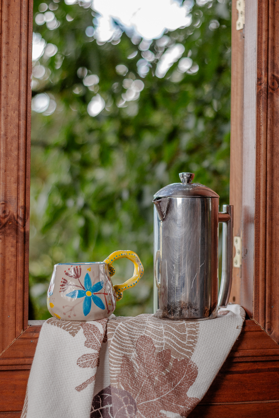 Paño de Algodón Hojas de Té