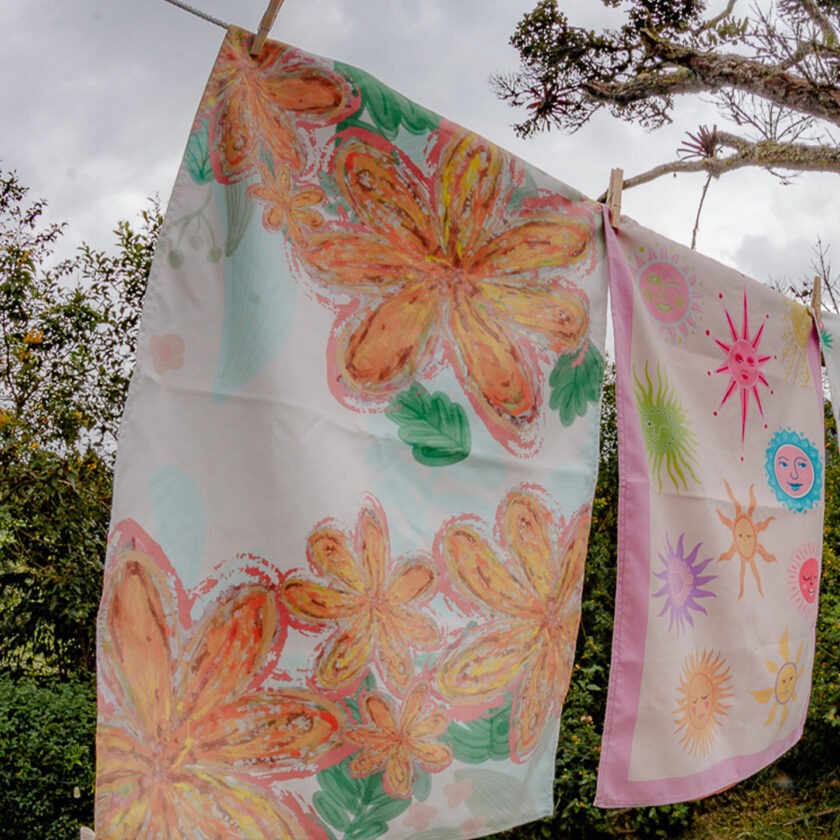 Toalla de Microfibra ECO Flores del Alba