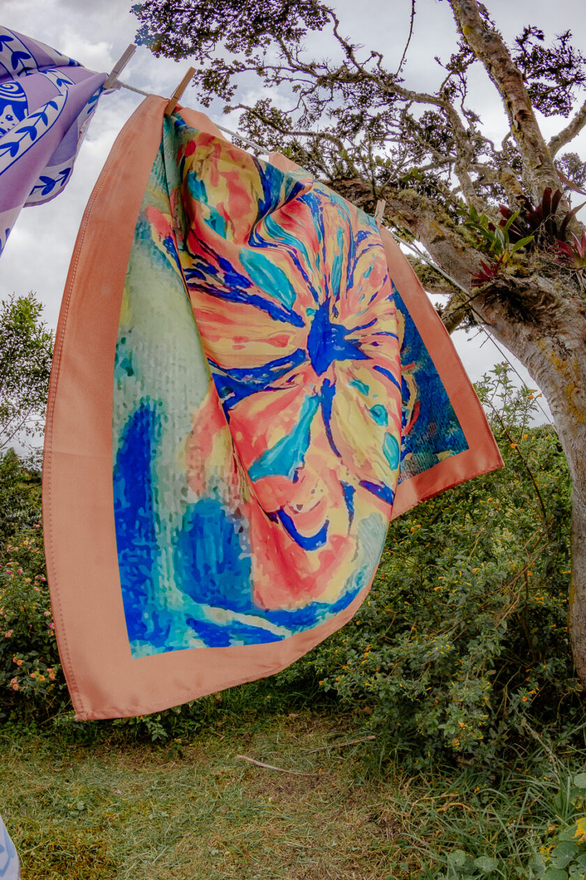 Pañoleta Florecer multicolor